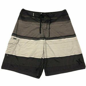 Mens Hurley Board Swim Trunks Size 32 Pocket Boardshorts Surf Shorts